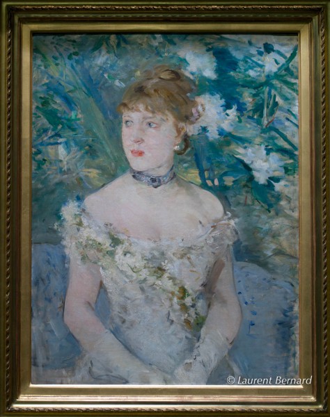 Berthe Morisot:  Jeune femme en toilette de bal/Young girl in a ball gown, musée d'Orsay
